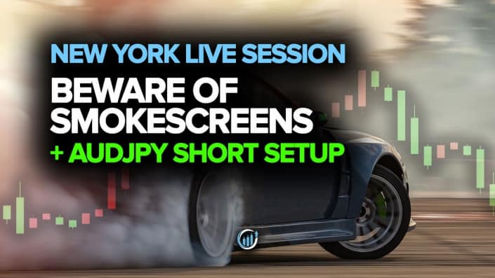 Live Forex Trading - Beware of Smoke Screens + AUDJPY Short Setup