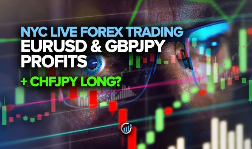 Live Forex Trading - EURUSD and GBPJPY Profits + CHFJPY Long?