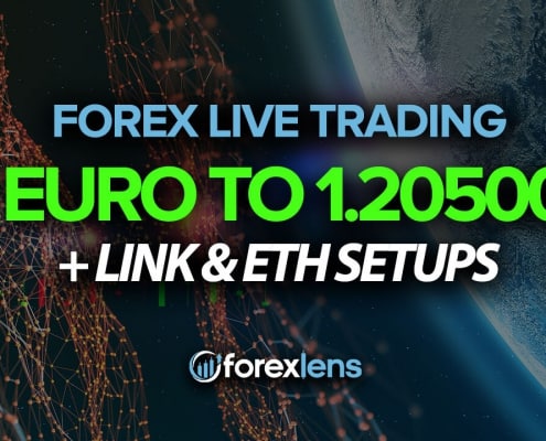 Forex Trading Room - Euro to 1.20500 + LINK and ETH Setups