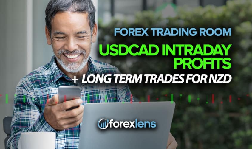 Forex Trading Room - USDCAD Intraday Profits + Long Term Trades for NZD