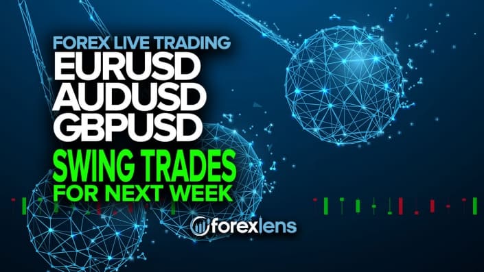 EURUSD, AUDUSD and GBPUSD Swing Trades for Next Week