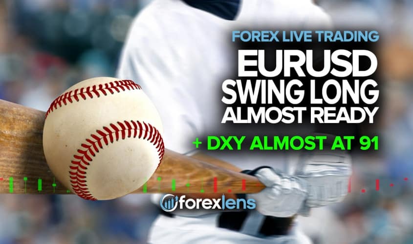 EURUSD Swing Long Almost Ready + DXY Almost at 91