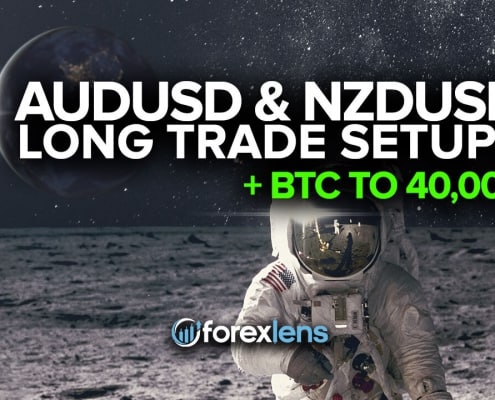 AUDUSD and NZDUSD Long Trade Setups + BTC to 40,000