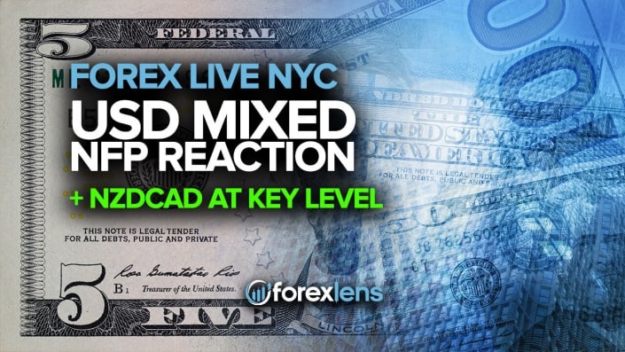 USD Mixed NFP Reaction + NZDCAD At Key Level