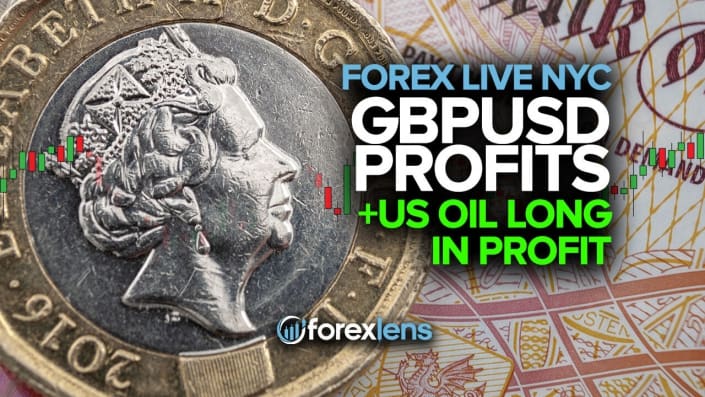 GBPUSD Profits +US Oil Long in Profit