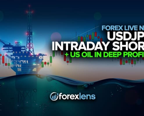 USDJPY Intraday Short + US Oil in Deep Profits