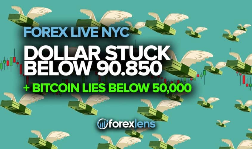 Dollar Stuck Below 90.850 + Bitcoin Lies Below 50,000
