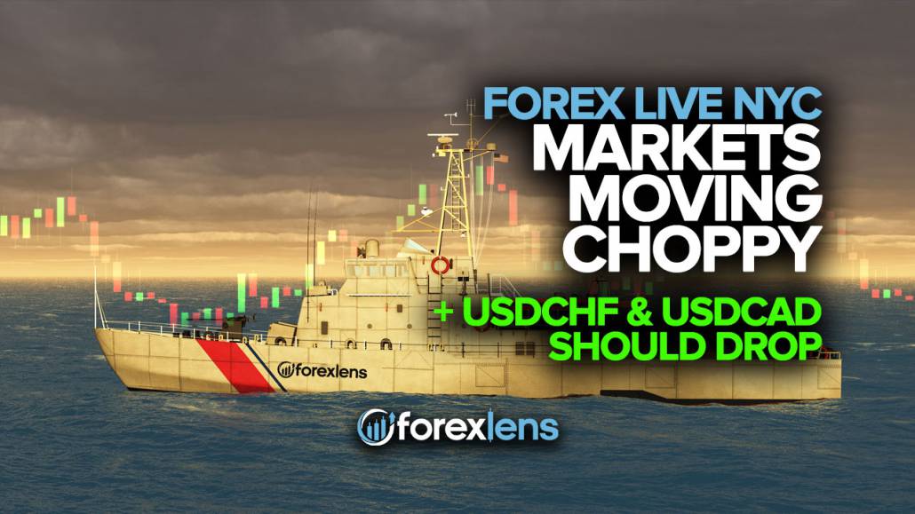 Markets Moving Choppy But USDCHF and USDCAD Should Drop