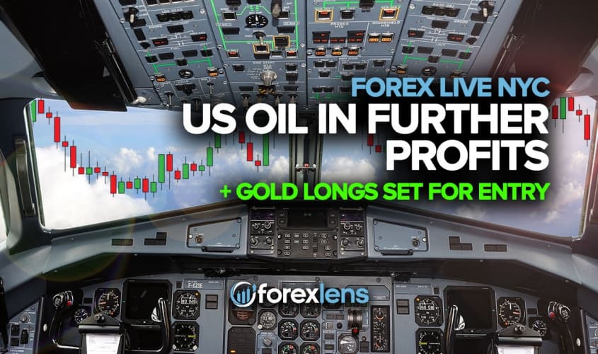 US Oil in Further Profits + Gold Longs Set for Entry