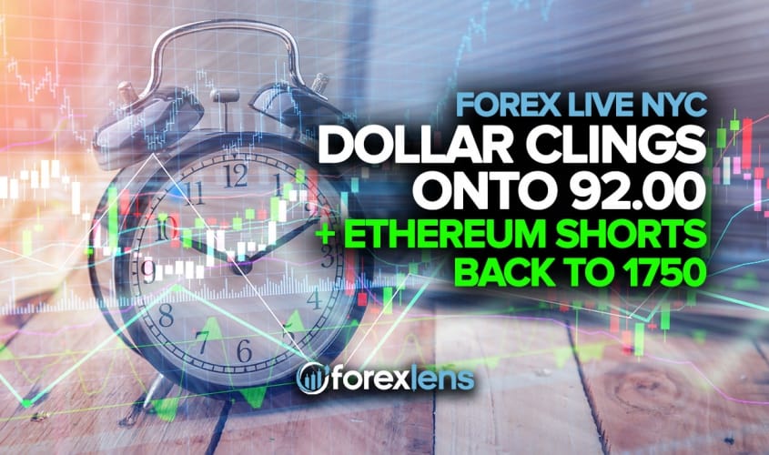 Dollar Clings onto 92.00 + Ethereum Shorts Back to 1750