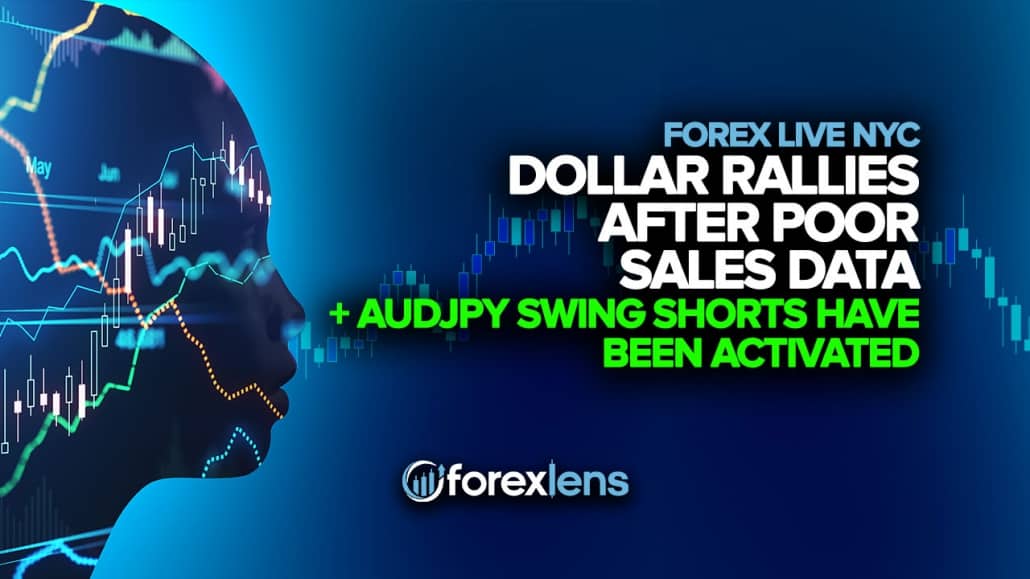 Dollar Rallies After Poor Sales Data, AUDJPY Swing Shorts Have Been Activated