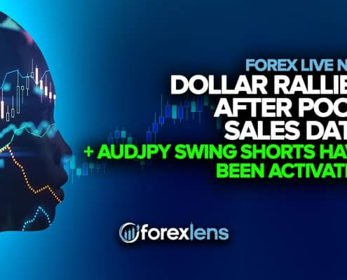 Dollar Rallies After Poor Sales Data, AUDJPY Swing Shorts Have Been Activated