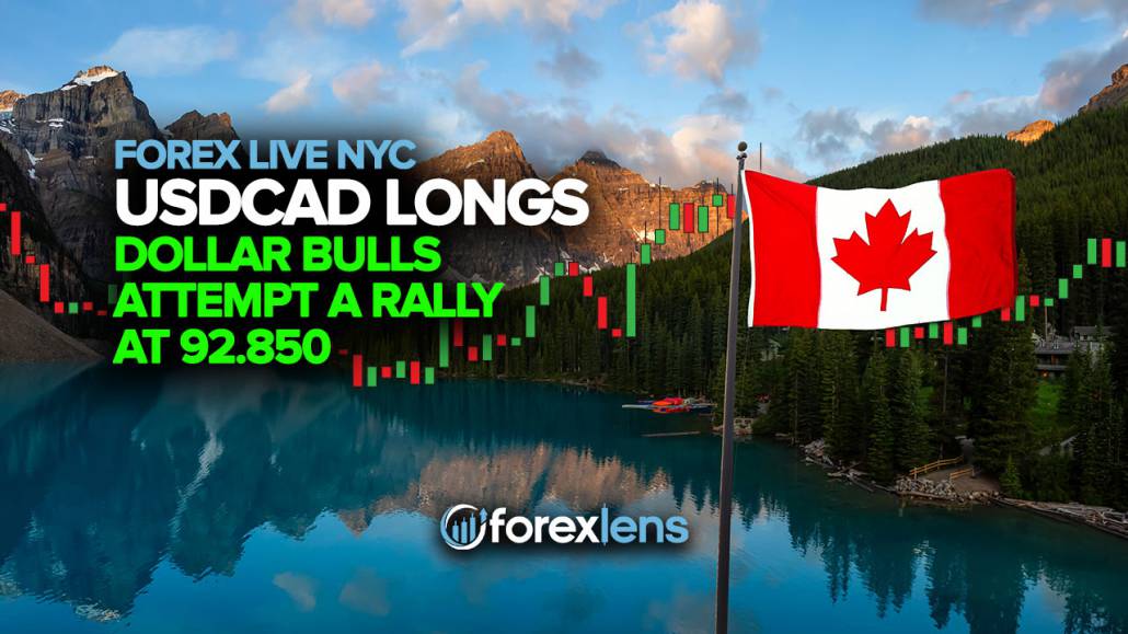 USDCAD Longs as Dollar Bulls Attempt a Rally at 92.850