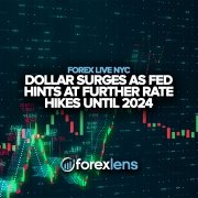 Dollar tõuseb, kuna Fed vihjab edasistele intressitõusudele kuni aastani 2024