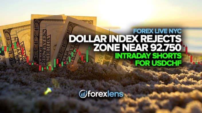 Dollar Index Rejects Zone Near 92.750 + Intraday Shorts for USDCHF