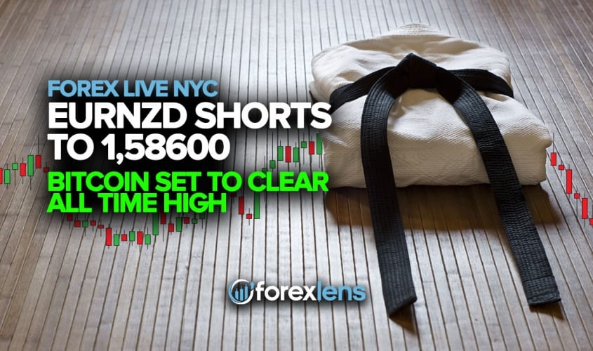 EURNZD Shorts to 1,58600 + Bitcoin Set to Clear All Time High