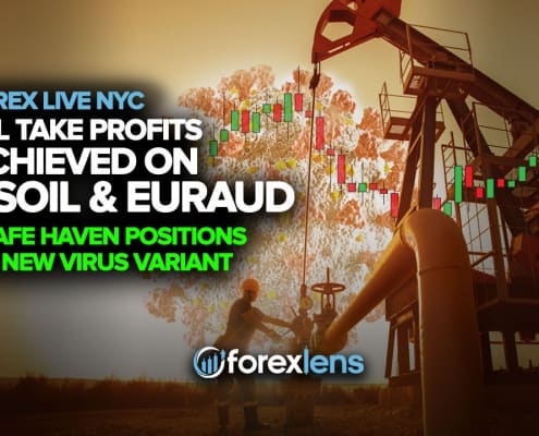 All Take Profits Achieved on USOIL & EURAUD + Safe Haven Positions On New Virus Variant