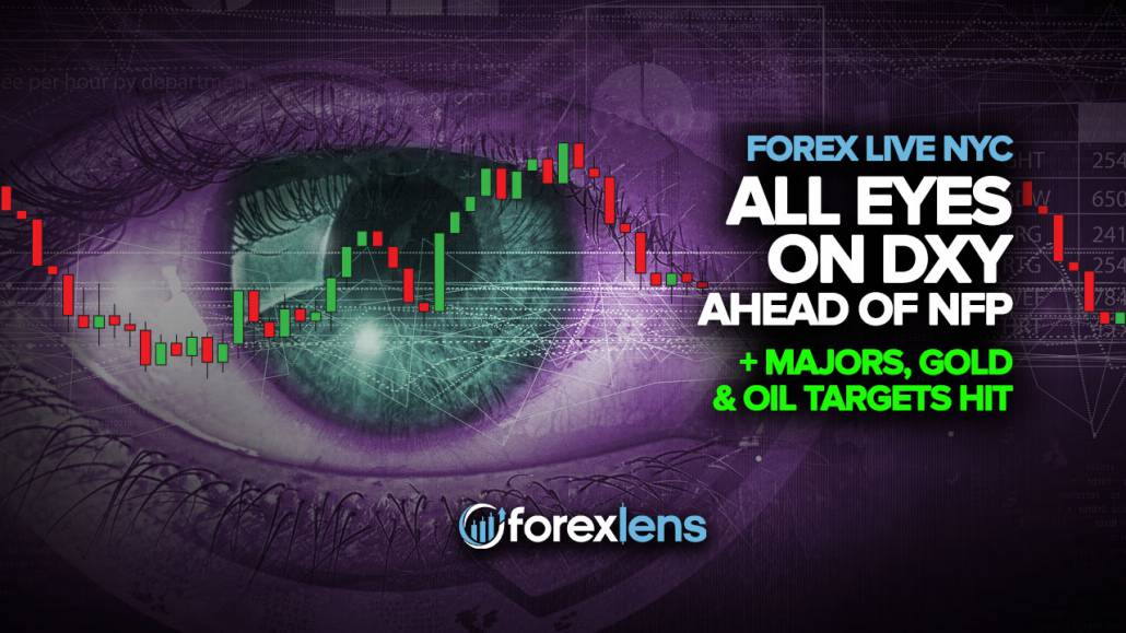 All Eyes on DXY ahead of NFP + Majors, GOLD & OIL targets hit