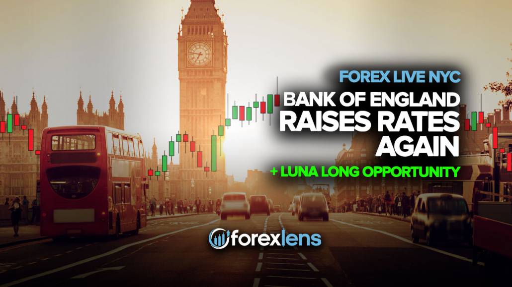 Bank of England Raises Rates Again + LUNA Long Opportunity