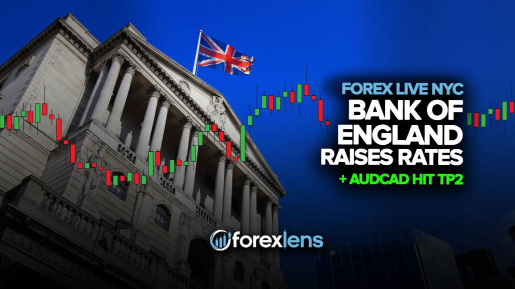 Bank of England Raises Rates + AUDCAD Hit TP2