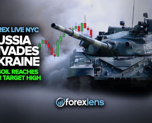 Russland invaderer Ukraina + USOIL når vårt mål høyt